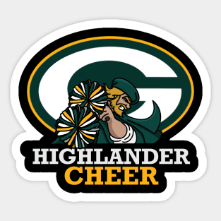 Highlander cheer Sticker